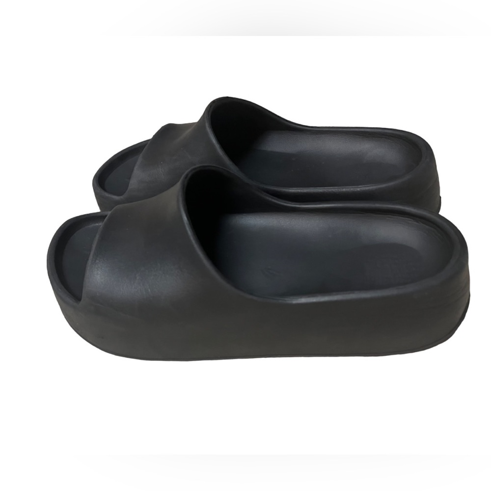 3 inch platform sandals slides with Foot Support